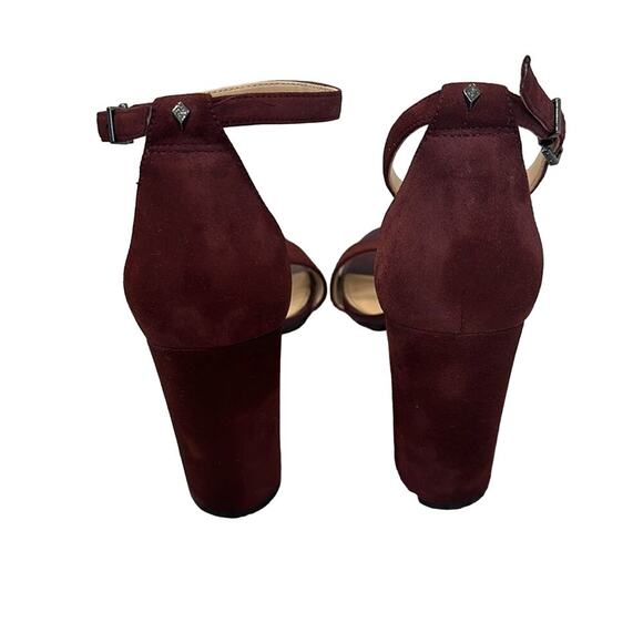 Sam Edelman - High Block Heel Sandal in Eggplant - Picture 3 of 6